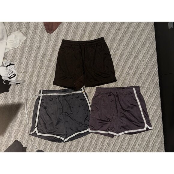 Abercrombie & Fitch Men’s Mesh Shorts XS 5” Inseam Lot of 3 Gray Brown Purple - Picture 1 of 3
